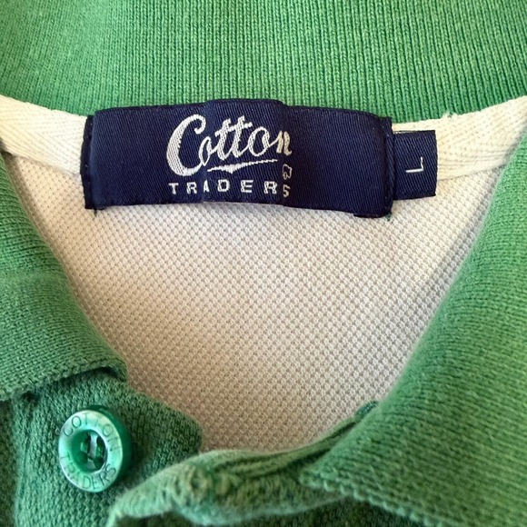 Cotton Traders Vintage Men's Ireland Green Rugby Shirt Large Futbol Soccer 2001 - Picture 4 of 7